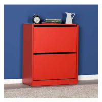 Adore Furniture Botník 84x73 cm červená