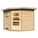 Venkovní finská sauna HEIKKI Lanitplast Přírodní dřevo
