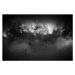 Fotografie Space background with night starry sky, arvitalya, 40 × 26.7 cm