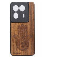 Dřevěné Pouzdro Bewood pro Motorola Edge 50 Ultra Hamsa Imbuia