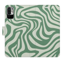 iSaprio Flip pouzdro Zebra Green 02 pro Xiaomi Redmi Note 10 5G