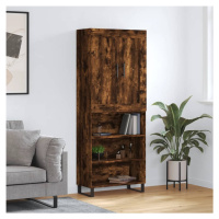 vidaXL Skříň highboard kouřový dub 69,5 x 34 x 180 cm kompozitní dřevo