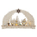 Světle hnědá světelná dekorace s vánočním motivem Bamberg – Star Trading
