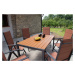 Home Garden Zahradní set Ibiza se 6 židlemi a stolem 150 cm, antracit/hnědý - 2. jakost