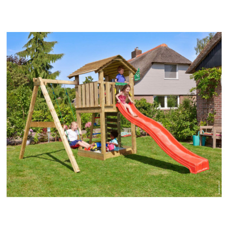 Hřiště Cottage s modulem 1-Swing Frame 2.0 Jungle Gym