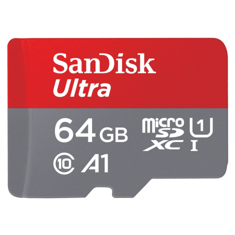 SANDISK MicroSDXC Ultra 64GB + SD adaptér