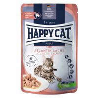 Výhodné balení Happy Cat Pouch Meat in Sauce 48 x 85 g - losos