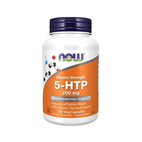 NOW 5-HTP + Glycin, Taurin a Inositol, 200 mg NOW Foods