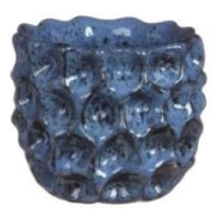 Obal kulatý DENTED keramika glazovaný modrá 8cm