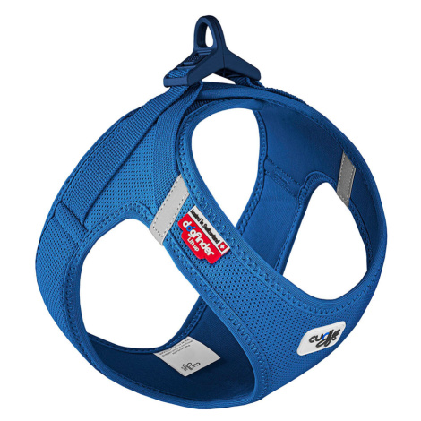 Curli Vest Clasp Air-Mesh postroj – modrý - velikost XS: obvod hrudníku 33,9 - 38,2 cm