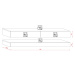 Vivaldi TV stolek Fly 140 cm s LED osvětlením bílý mat/bílý lesk
