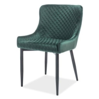 Jídelní židle CULAN zelená/černá