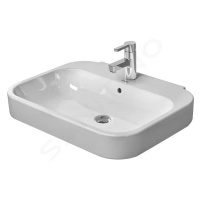 DURAVIT Happy D.2 Umyvadlo 600x475 mm, s přepadem, s otvorem pro baterii, bílá 2316600000