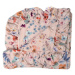Baby Nellys Luxusní dvouvrstvá mušelínová deka s volánky, Květy, Baby Nellys 120 x 120 cm, pudro