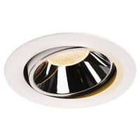 SLV BIG WHITE NUMINOS MOVE DL XL vnitřní LED zápustné stropní svítidlo bílá/chrom 2700 K 55° oto