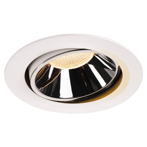 SLV BIG WHITE NUMINOS MOVE DL XL vnitřní LED zápustné stropní svítidlo bílá/chrom 2700 K 55° oto