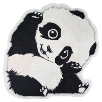 Černo-bílý dětský koberec ø 100 cm Cuddly Panda – Vitaus