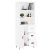 vidaXL Skříň highboard bílá 69,5 x 34 x 180 cm kompozitní dřevo