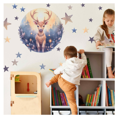 Dětská nálepka na zeď - Kouzelný jelenek INSPIO