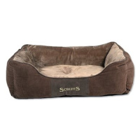 SCRUFFS Chester box bed L 75 × 60 cm čokoládový