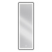 MEXEN Coro zrcadlo s osvětlením 50 x 150 cm, LED 6000K, černý rám 9817-050-150-611-70