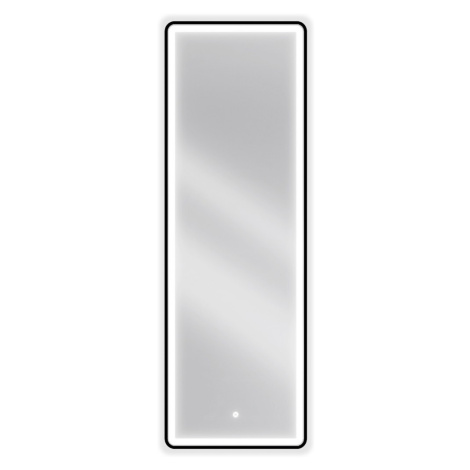 MEXEN Coro zrcadlo s osvětlením 50 x 150 cm, LED 6000K, černý rám 9817-050-150-611-70