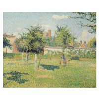 Obrazová reprodukce Woman in the Meadow at Eragny, Spring, 1887, Camille Pissarro, 40 × 30 cm