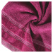 Bavlněná froté osuška s proužky OLA 70x140 cm, tmavě růžová, 500 gr Mybesthome