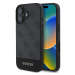 Guess PU 4G Stripe Zadní pro iPhone 16 Grey