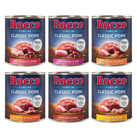 Rocco Classic Pork 24 x 800g - výhodné balení - míchané balení (6 druhů)