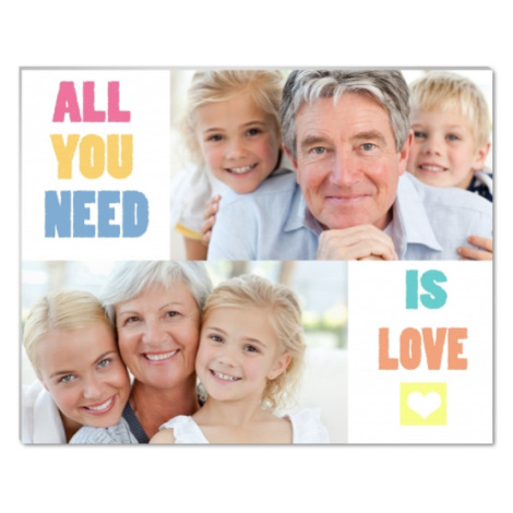 Fotopanel, All you need is love, 20x15 cm