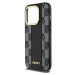 DKNY PU Leather Checkered Pattern Magsafe kryt iPhone 15 Pro Max černý