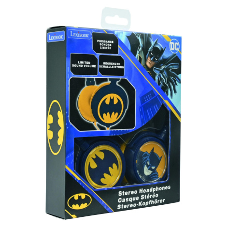 Lexibook skládací drátová sluchátka Batman s limitem hlasitosti - Lexibook