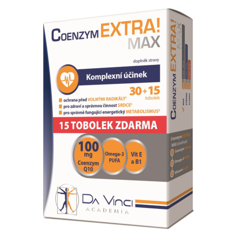 Da Vinci Academia Coenzym EXTRA! Max 100 mg 30+15 tobolek