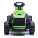Mamido Dětský elektrický traktor s vlečkou zelený