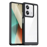 Silikonové pouzdro na Xiaomi Redmi Note 13 Space s barevným rámem Black