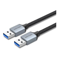 Vention Cotton Braided USB 3.0 A Male to A Male Cable 2M Gray Aluminum Alloy Type