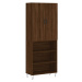 vidaXL Skříň highboard hnědý dub 69,5 x 34 x 180 cm kompozitní dřevo