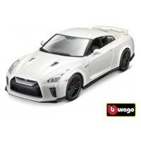 Bburago 1:24 Nissan GT-R Metallic bílá 18-21082