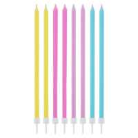 Godan / candles Narozeninové svíčky, pastel mix, 14,5x0,6 cm, 16 ks.