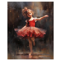 Obrazy na stěnu - Nadějná tanečnice Rozměr: 40x50 cm, Rámování: vypnuté plátno na rám