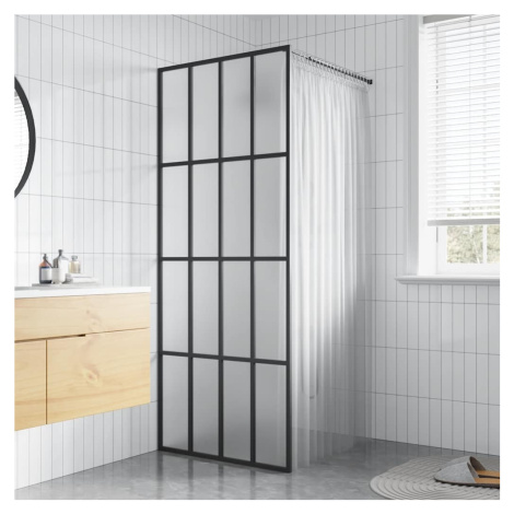 vidaXL Zástěna do průchozí sprchy mléčné tvrzené sklo 80 x 195 cm