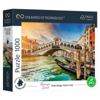 Trefl Prime puzzle 1000 UFT - Romantický západ slunce: Most Rialto v Benátkách, Itálie