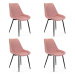Ak furniture Čalouněná designová židle Justina růžová