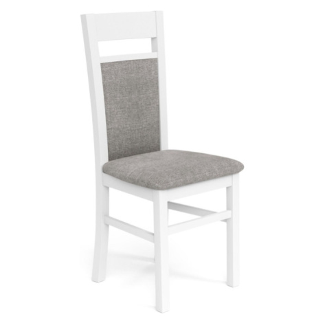 Jídelní židle MUFRID 2, světle šedá/bílá Halmar