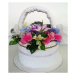 VER Textilní dort květinový košík