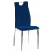 Tempo Kondela Jídelní židle OLIVA NEW - modrá/chrom + kupón KONDELA10 na okamžitou slevu 3% (kup