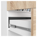 Ak furniture Skříň Rexa 60 cm bílá/dub sonoma
