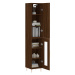 vidaXL Skříň highboard hnědý dub 34,5 x 34 x 180 cm kompozitní dřevo