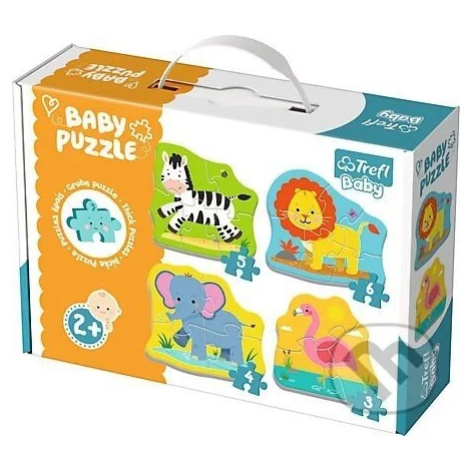 Baby Puzzle zvieratká safari - puzzle z kategorie Maxi dílky Trefl